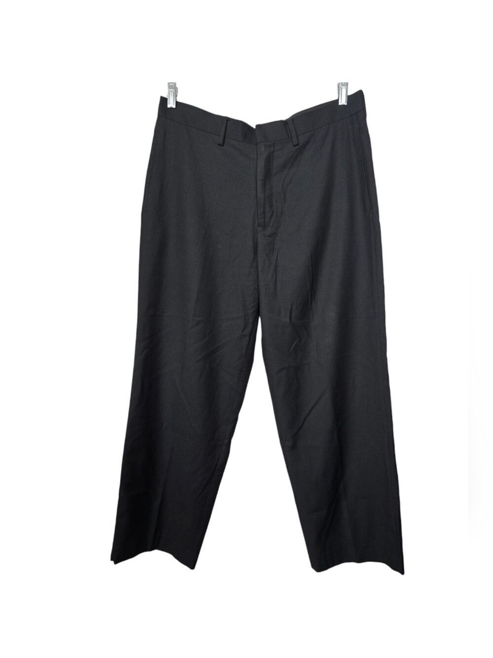 Donald J. Trump Signature Collection Black Wool Blend Dress Pants W34xL29